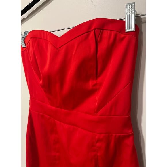 H&M, Strapless, Red, Minidress, Size 6, KB427 - Picture 2 of 5